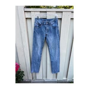 JOHN GALT Light Wash Button-Fly Straight Leg Jeans Size Small